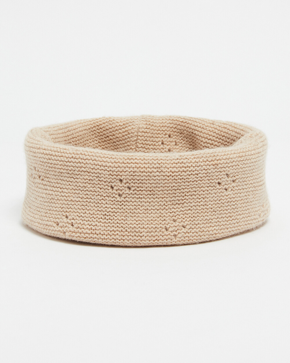 Snood en tricot ajouré Colori beige chiné Natalys