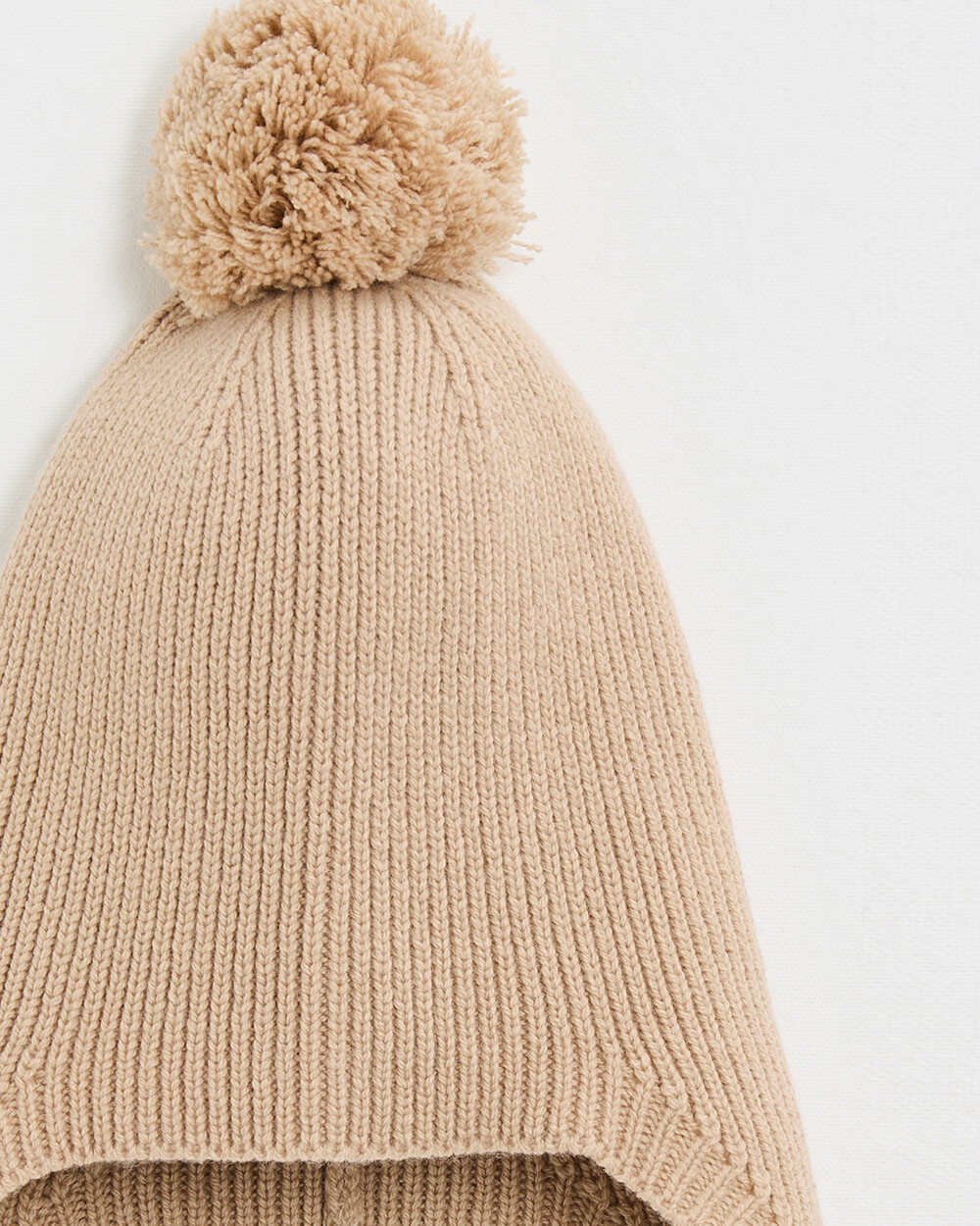 Bonnet en laine mérinos Coloris beige Natalys
