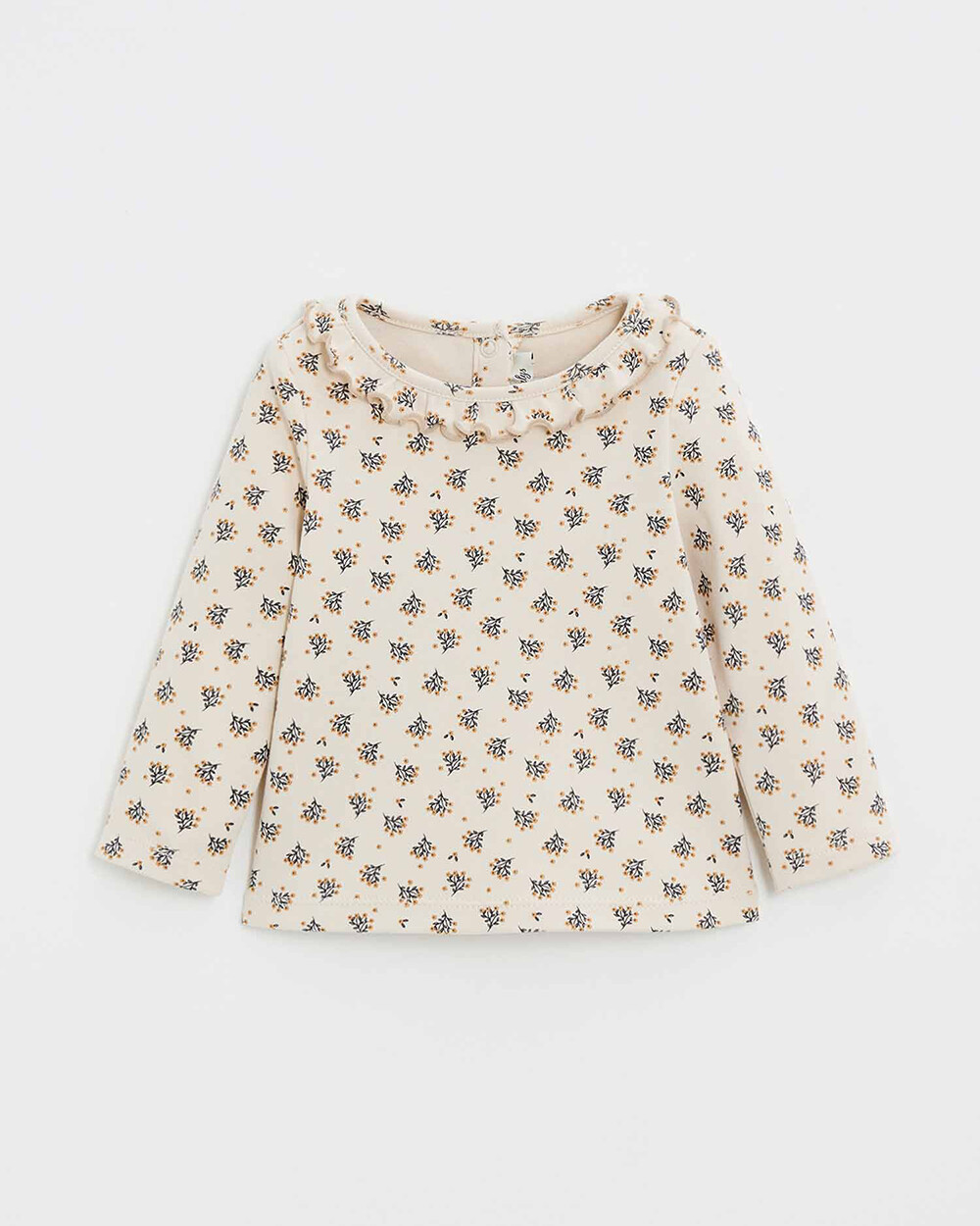 T-shirt manches longues Imprim&eacute; boutons d'or  Natalys