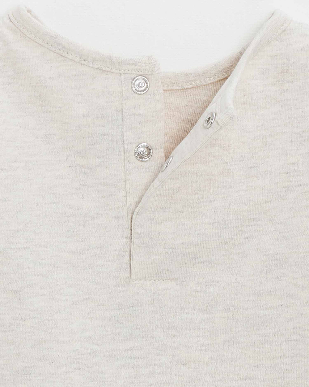 T-shirt manches longues animé Coloris beige chiné Natalys