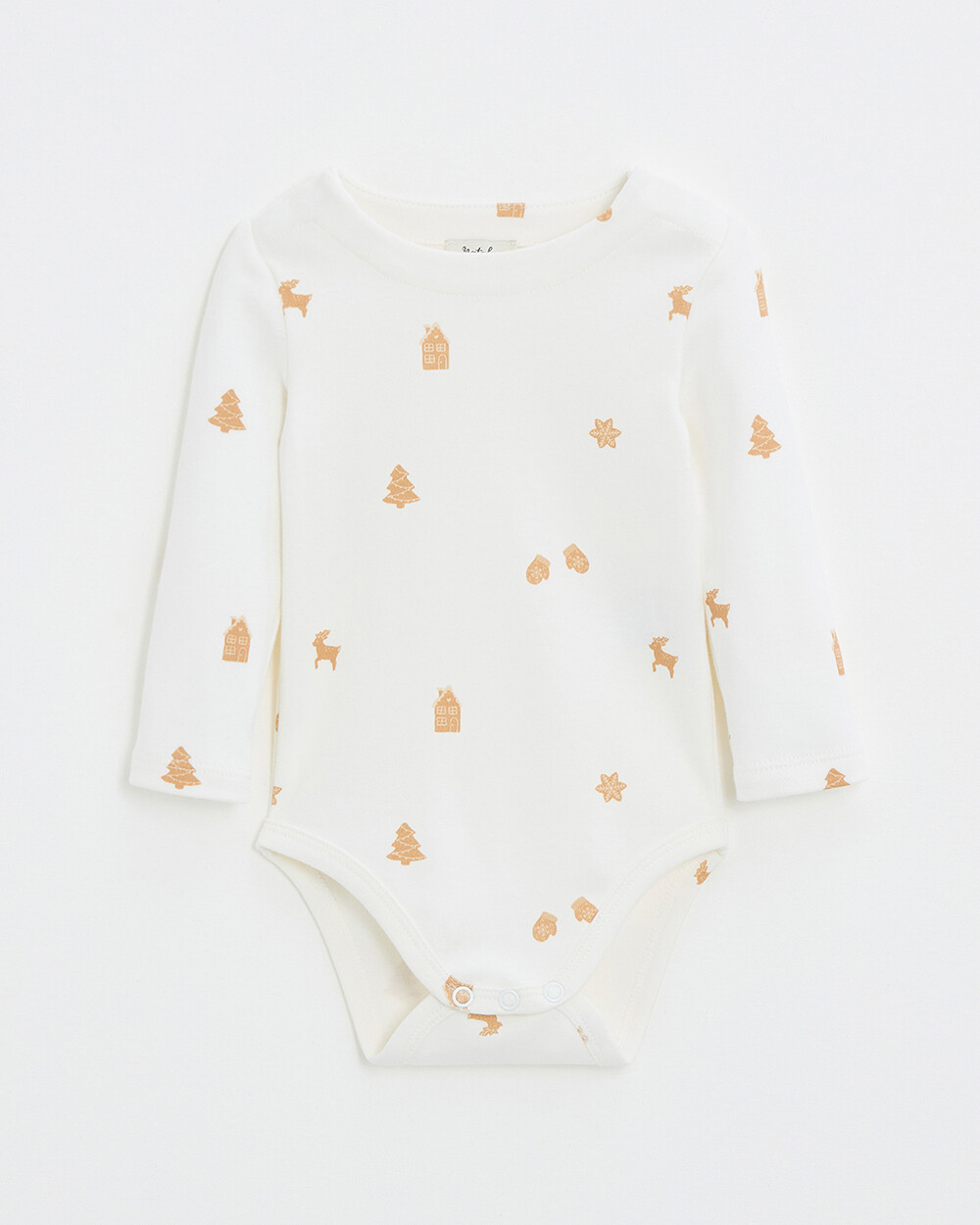 Body manches longues imprimé Imprimé biscuits Natalys