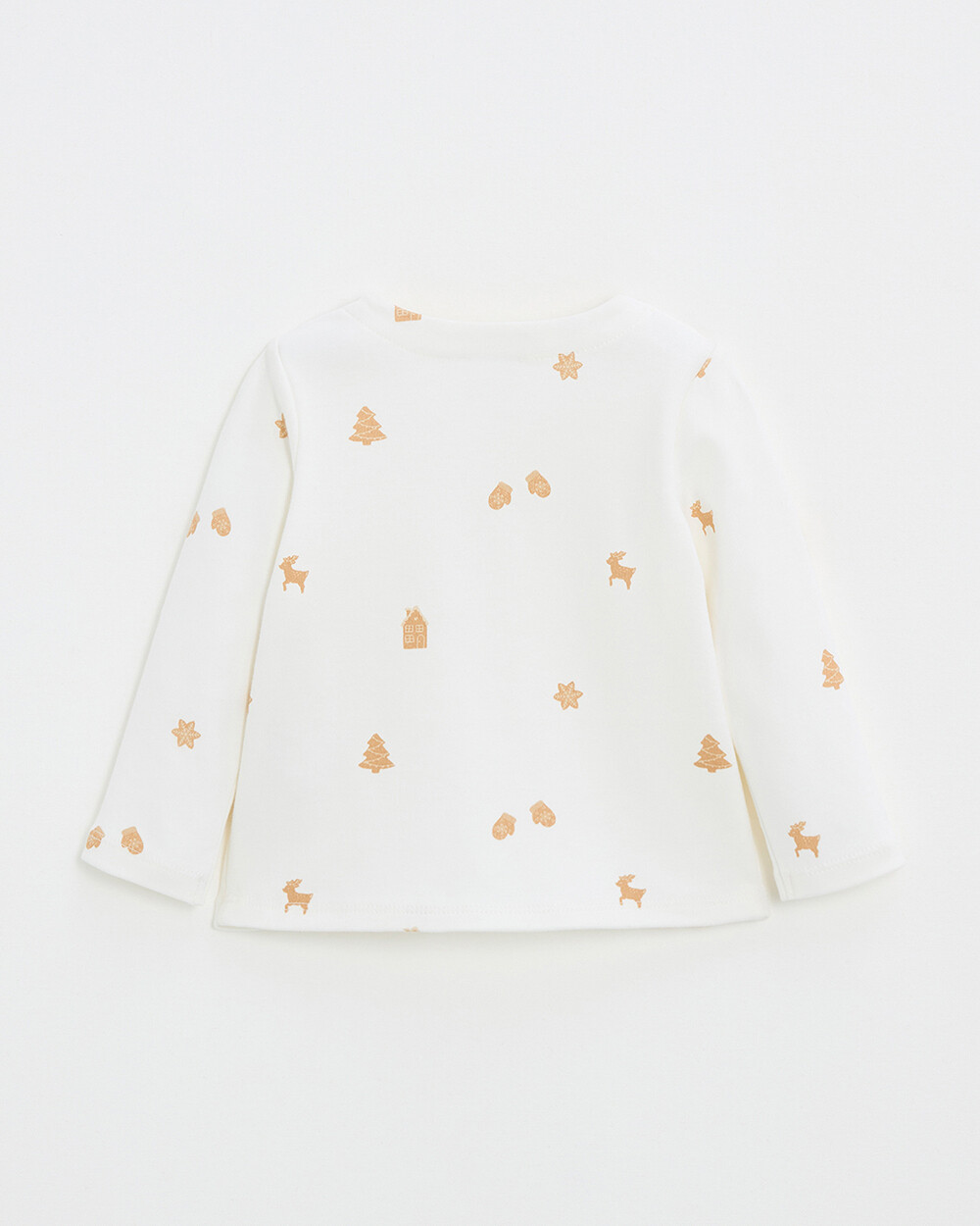 T-shirt manches longues imprimé Imprimé biscuits Natalys