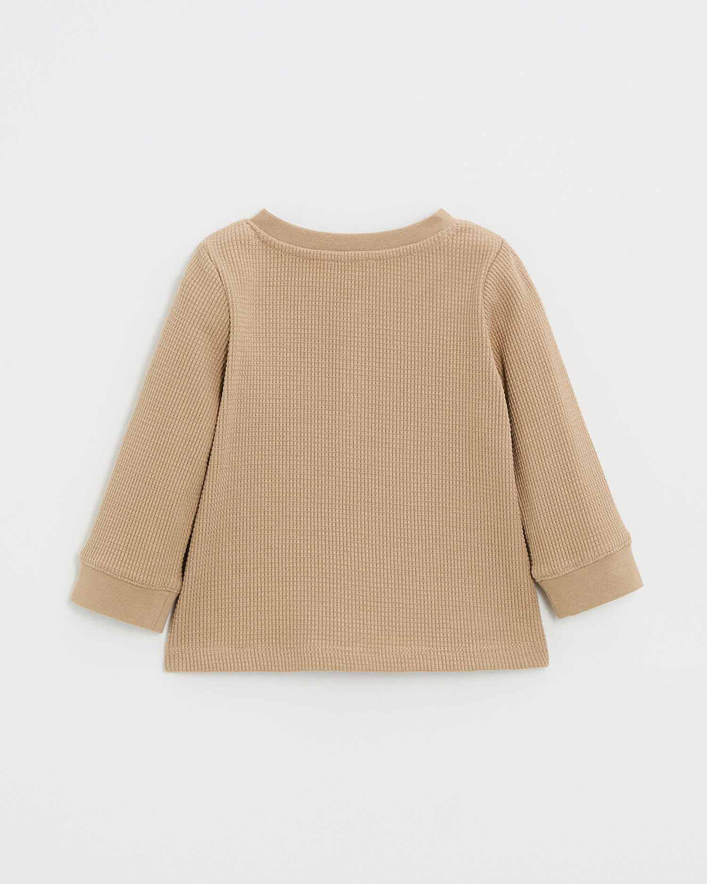 T-shirt manches longues brodé Coloris caramel Natalys