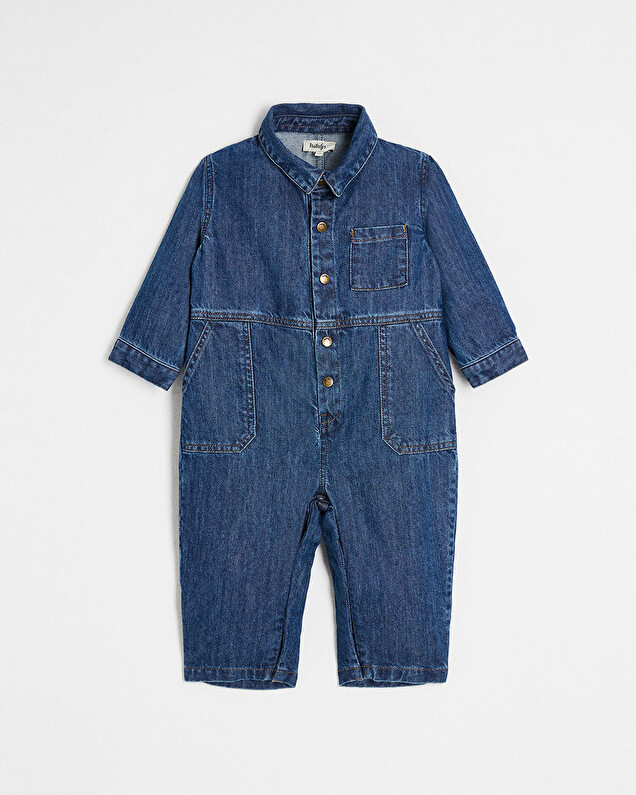 Combinaison en denim Coloris bleu Natalys