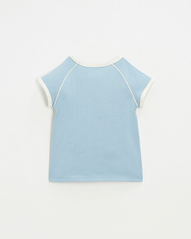 Tee shirt manches courtes Coloris bleu gris Natalys