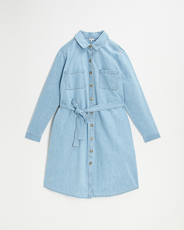 Robe de grossesse en denim Coloris bleu clair Natalys
