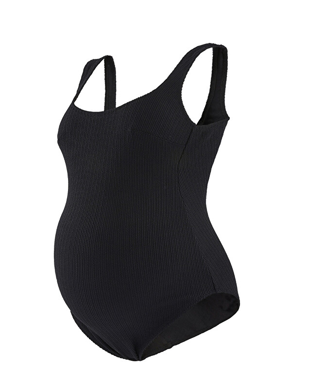 Maillot de bain 1 pièce Coloris noir  Cache coeur