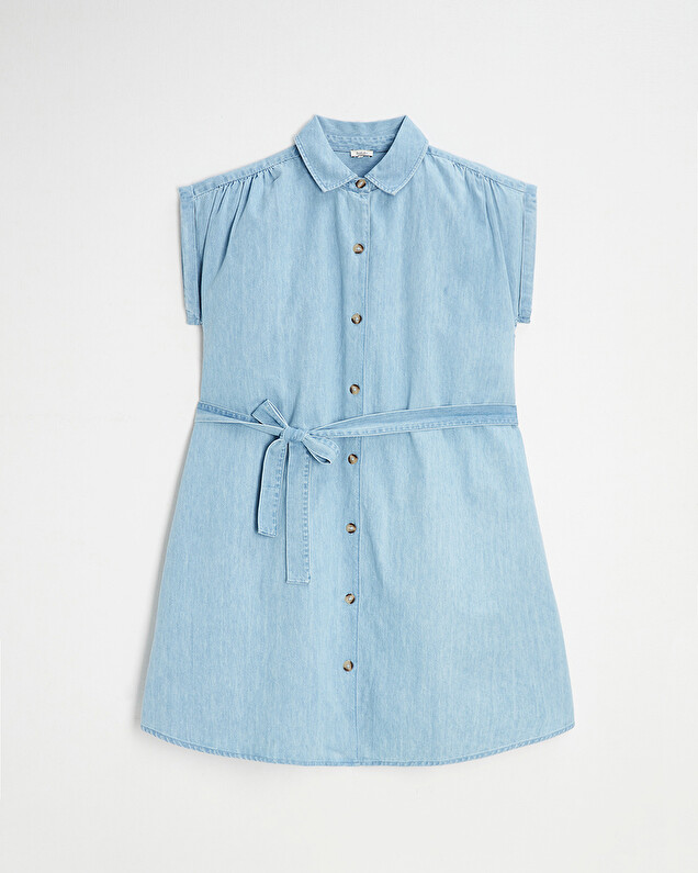 Robe de grossesse en denim Coloris bleu clair  Natalys