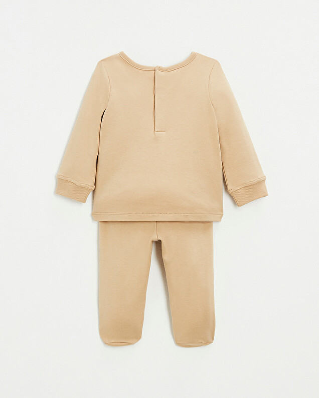 Pyjama 2 pièces en coton Coloris camel Natalys