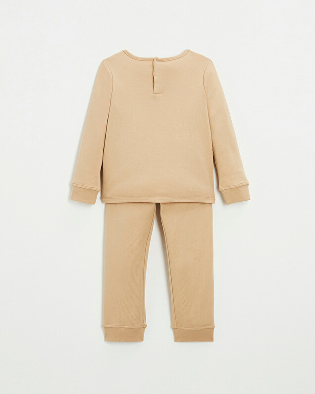 Pyjama 2 pièces en coton Coloris camel Natalys