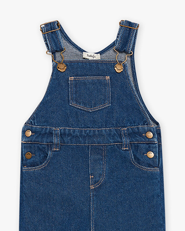 Salopette longue en denim Natalys