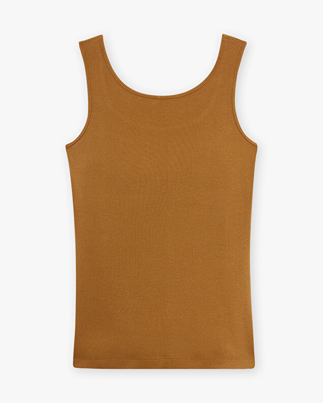 Débardeur camel En coton bio Natalys