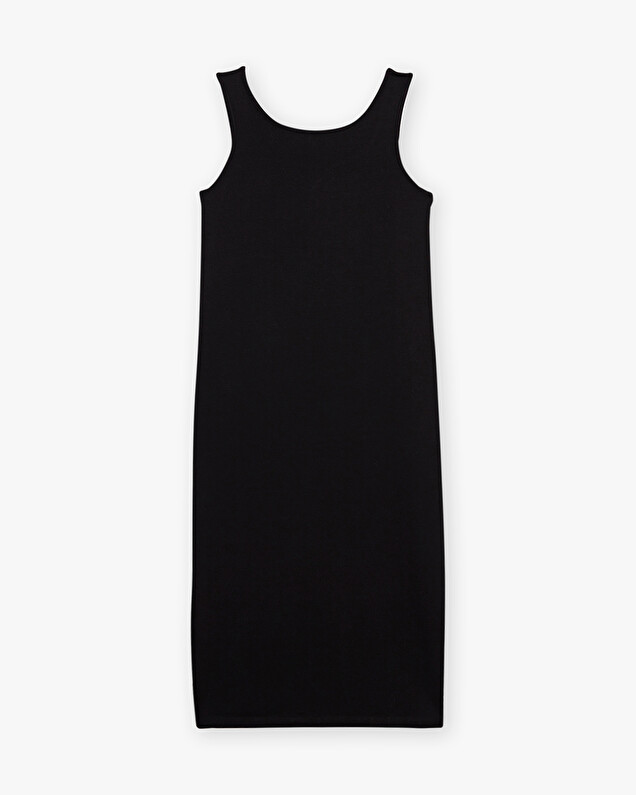 Robe débardeur noir En coton bio  Natalys