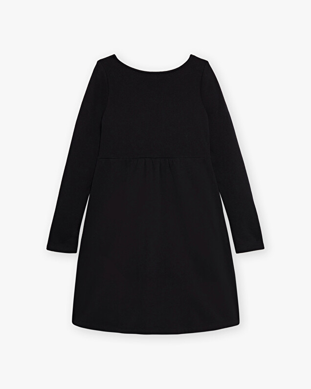 Robe droite en molleton Coloris noir  Natalys
