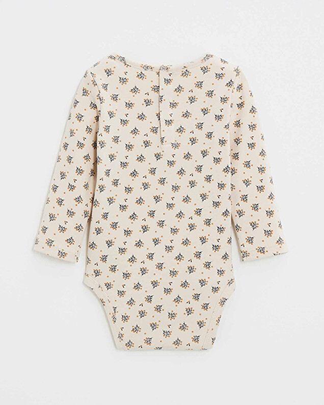 Body manches longues imprimé Imprimé boutons d'or Natalys