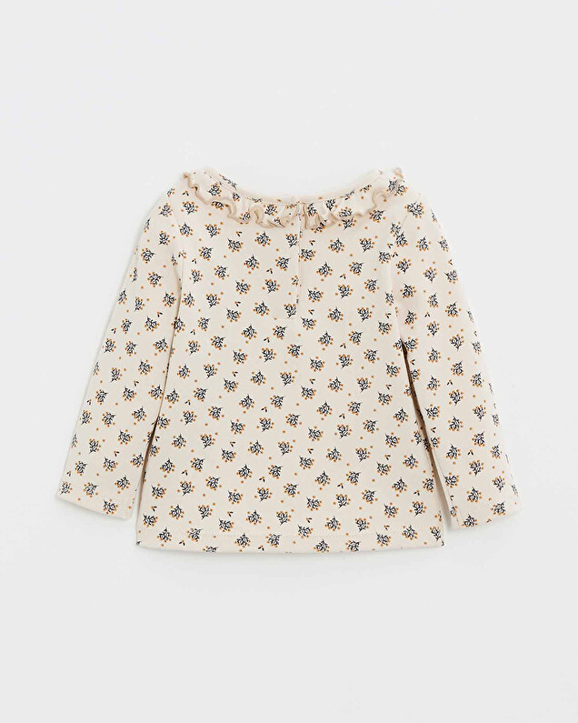 T-shirt manches longues Imprimé boutons d'or Natalys