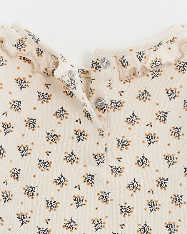 T-shirt manches longues Imprimé boutons d'or Natalys