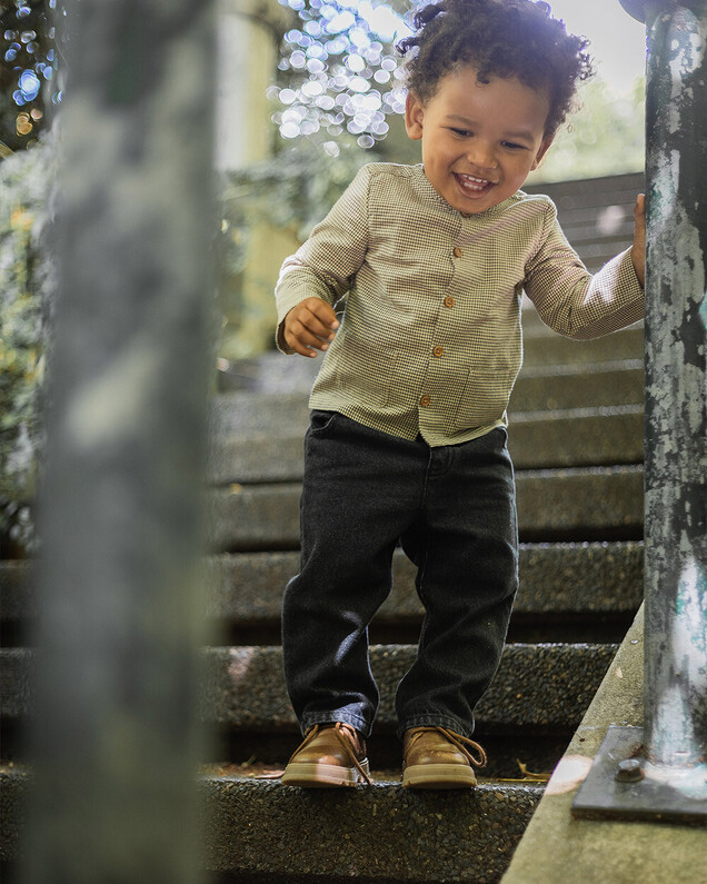 Pantalon en denim Coloris gris anthracite Natalys
