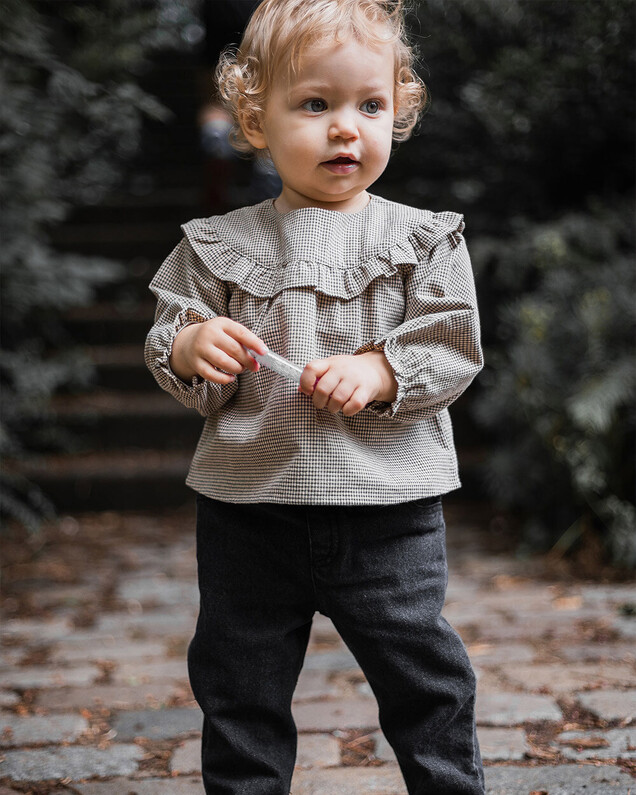 Pantalon en denim Coloris gris anthracite Natalys