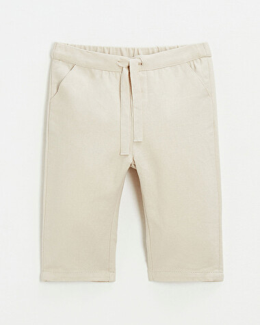 Pantalon en toile Coloris beige  Natalys