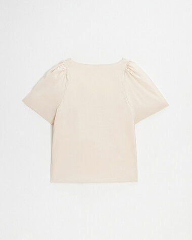 Blouse manches courtes Coloris rose p&acirc;le  Natalys