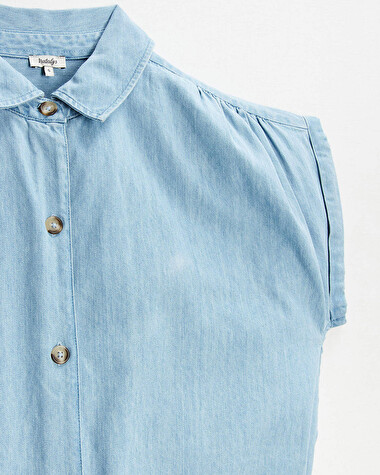 Robe de grossesse en denim Coloris bleu clair  Natalys