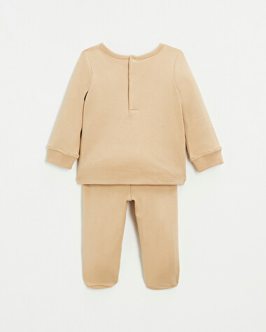 Pyjama 2 pi&egrave;ces en coton Coloris camel  Natalys