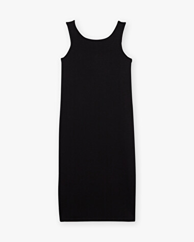 Robe d&eacute;bardeur noir En coton bio  Natalys