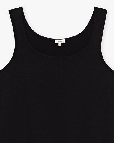 Robe d&eacute;bardeur noir En coton bio  Natalys