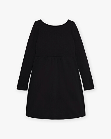Robe droite en molleton Coloris noir  Natalys