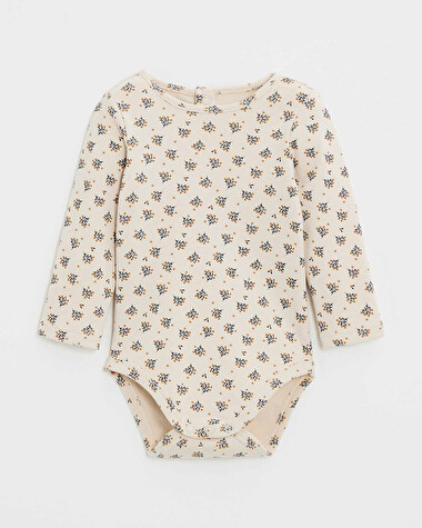 Body manches longues imprim&eacute; Imprim&eacute; boutons d'or  Natalys