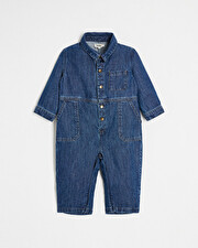Combinaison en denim Coloris bleu Natalys