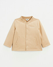 Gilet en molleton brodé Coloris camel Natalys