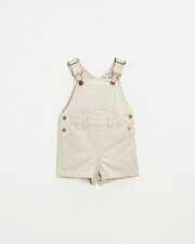 Salopette courte en toile Coloris beige Natalys