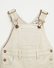 Salopette courte en toile Coloris beige Natalys