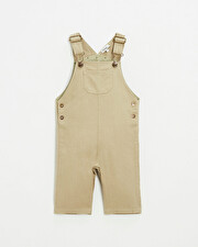 salopette en toile de coton Coloris kaki clair Natalys
