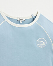 Tee shirt manches courtes Coloris bleu gris Natalys