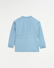 Veste kimono en denim Coloris bleu clair Natalys