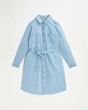 Robe de grossesse en denim Coloris bleu clair  Natalys