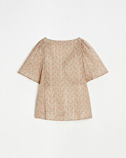 Blouse manches courtes Imprimé fleurs Natalys