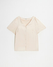 Blouse manches courtes Coloris rose pâle Natalys