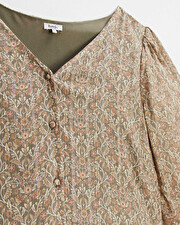 Robe de grossesse Imprim&eacute; fleurs  Natalys