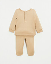 Pyjama 2 pièces en coton Coloris camel Natalys