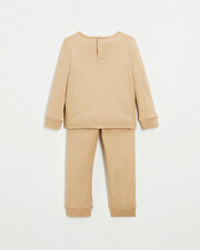 Pyjama 2 pièces en coton Coloris camel Natalys
