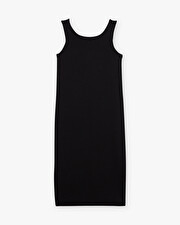 Robe d&eacute;bardeur noir En coton bio  Natalys