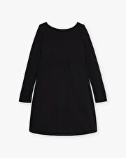 Robe droite en molleton Coloris noir Natalys