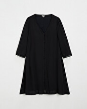 Robe noir en viscose grossesse et allait...   Natalys