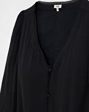 Robe noir en viscose grossesse et allait...   Natalys