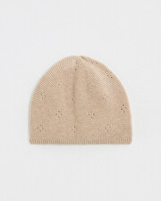 Bonnet en tricot ajourée Natalys