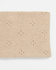 Snood en tricot ajouré Colori beige chiné Natalys